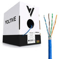Blue 1000ft Solid Bare Copper Bulk Ethernet Cable V95846