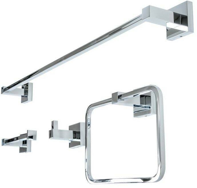 4-Piece Bathroom Accessory Set in Polished Chrome Z18014