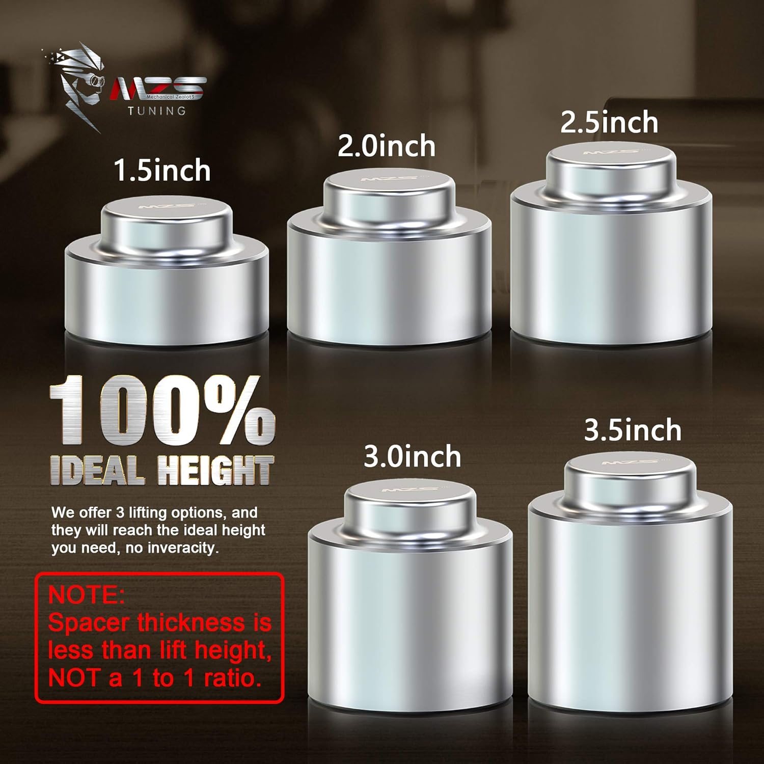 Leveling Kit 3.5" Rear Lifts Pack of 2 V884179