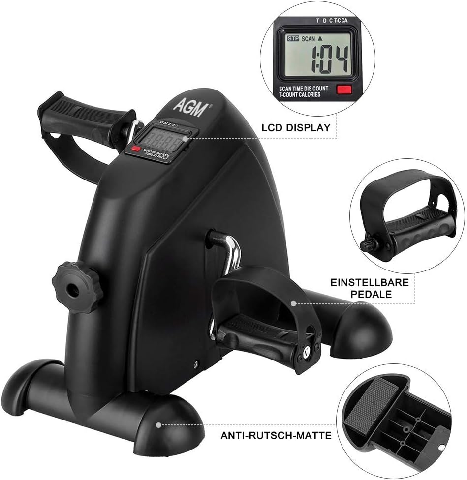 Mini Exercise Bike Pedal Exerciser with LCD Display Pack of 2 X175
