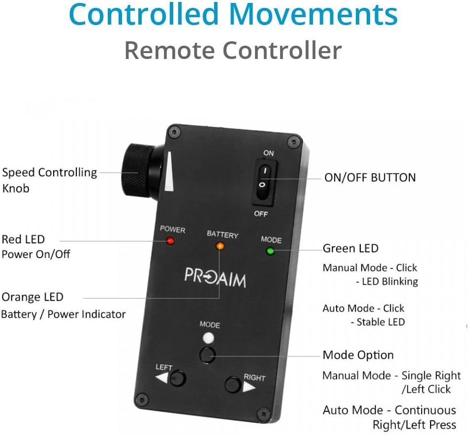 Motorized Curved Camera Sliding Track System with Remote Control G202