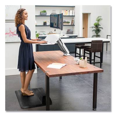 White Dual Sit-Stand Workstation V1928