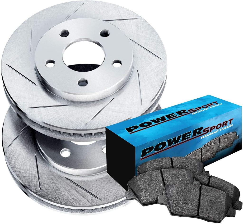 Slotted Brake Rotors and Semi Met Pads Y897
