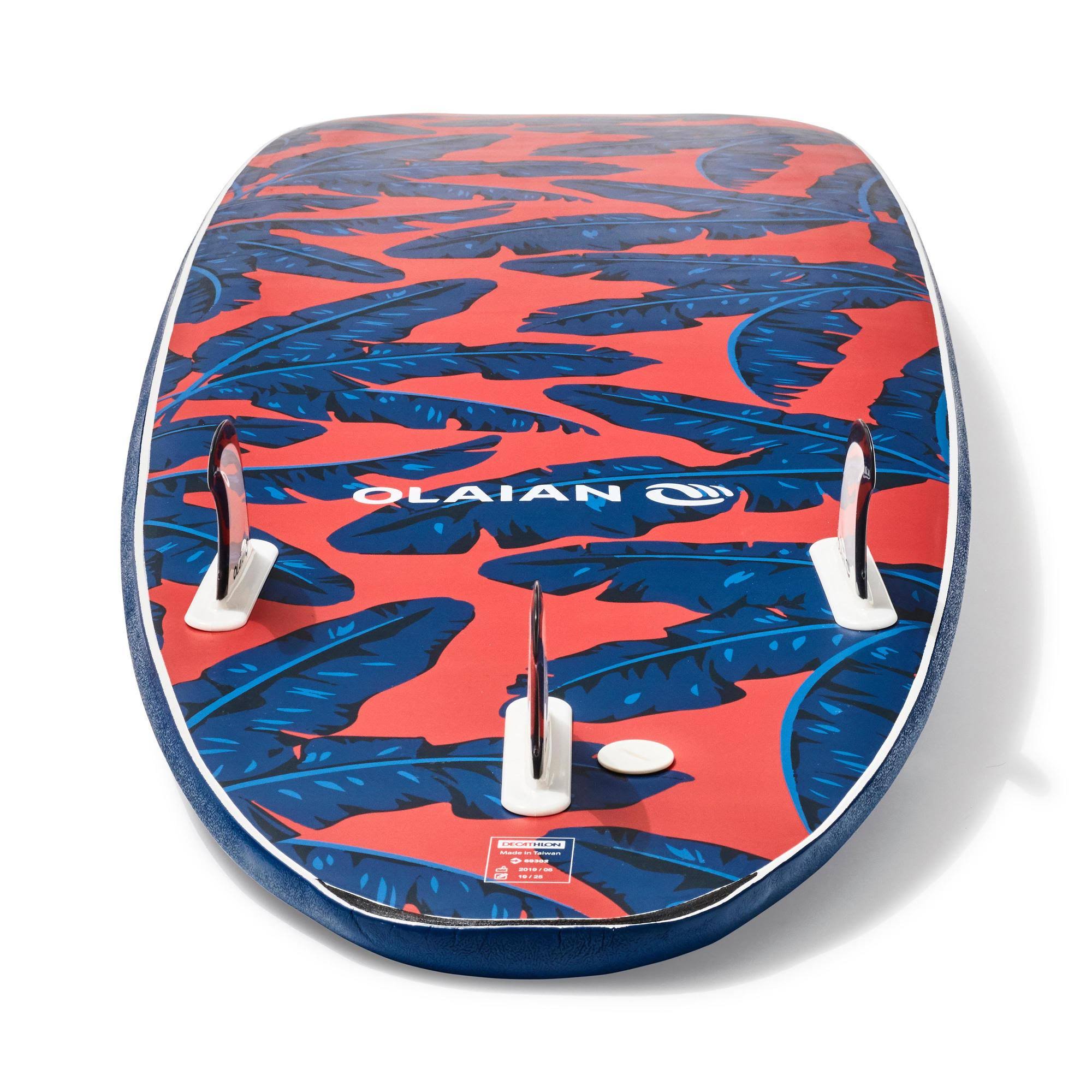 8&6x22 Foam Surfboard with Leash and 3 Fins T23525