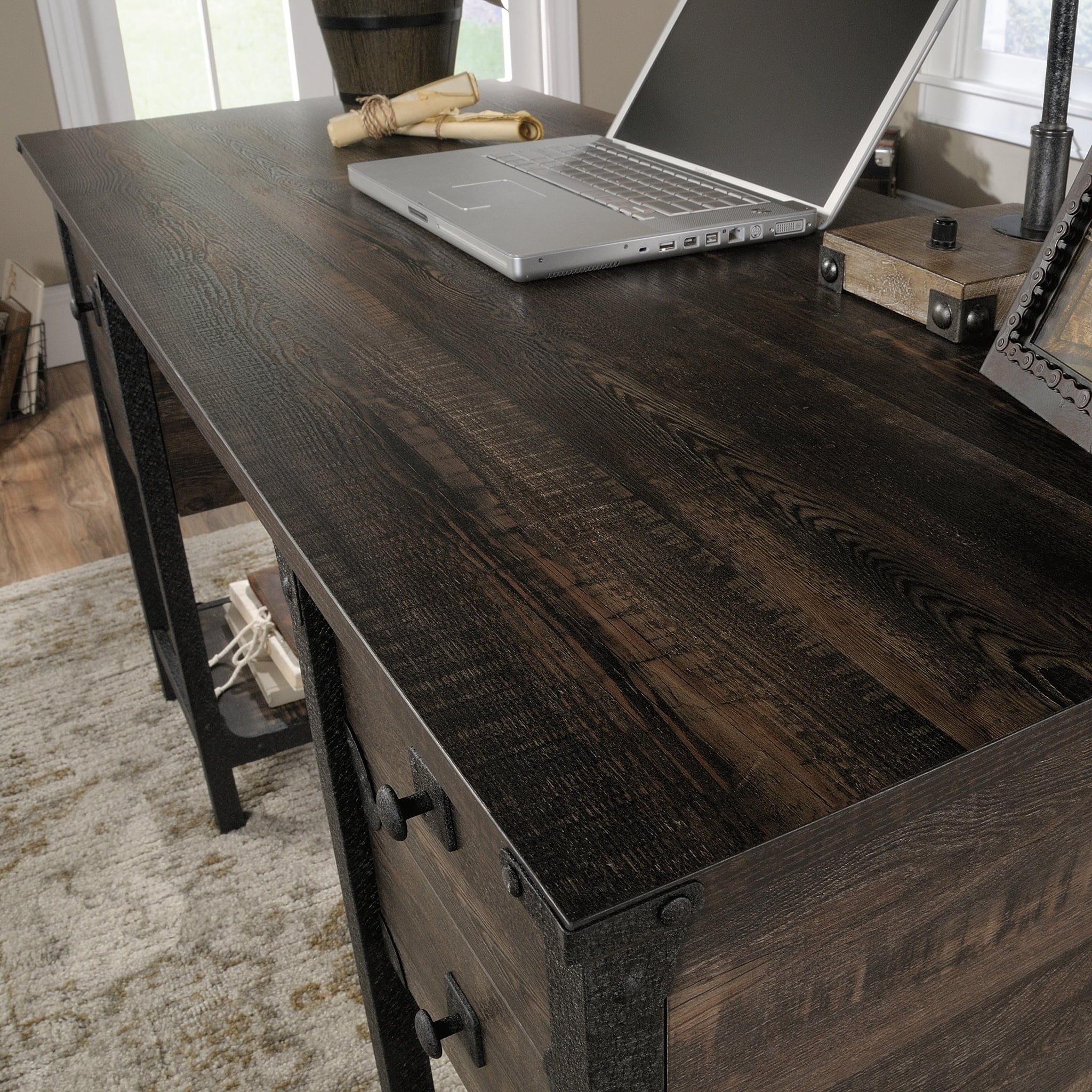 Carbon Oak Finish Small Computer Desk C5800