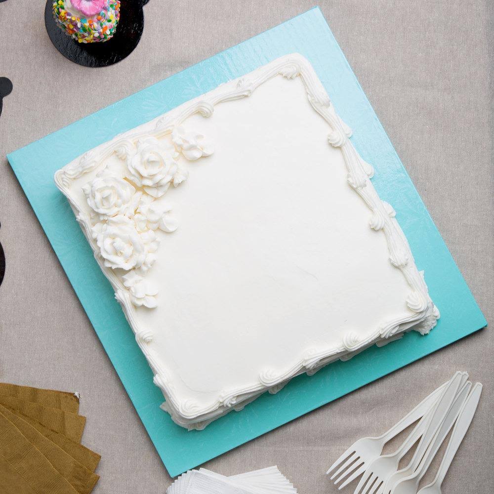 14x22 Blue Square Cake Drum - 12/Case O669