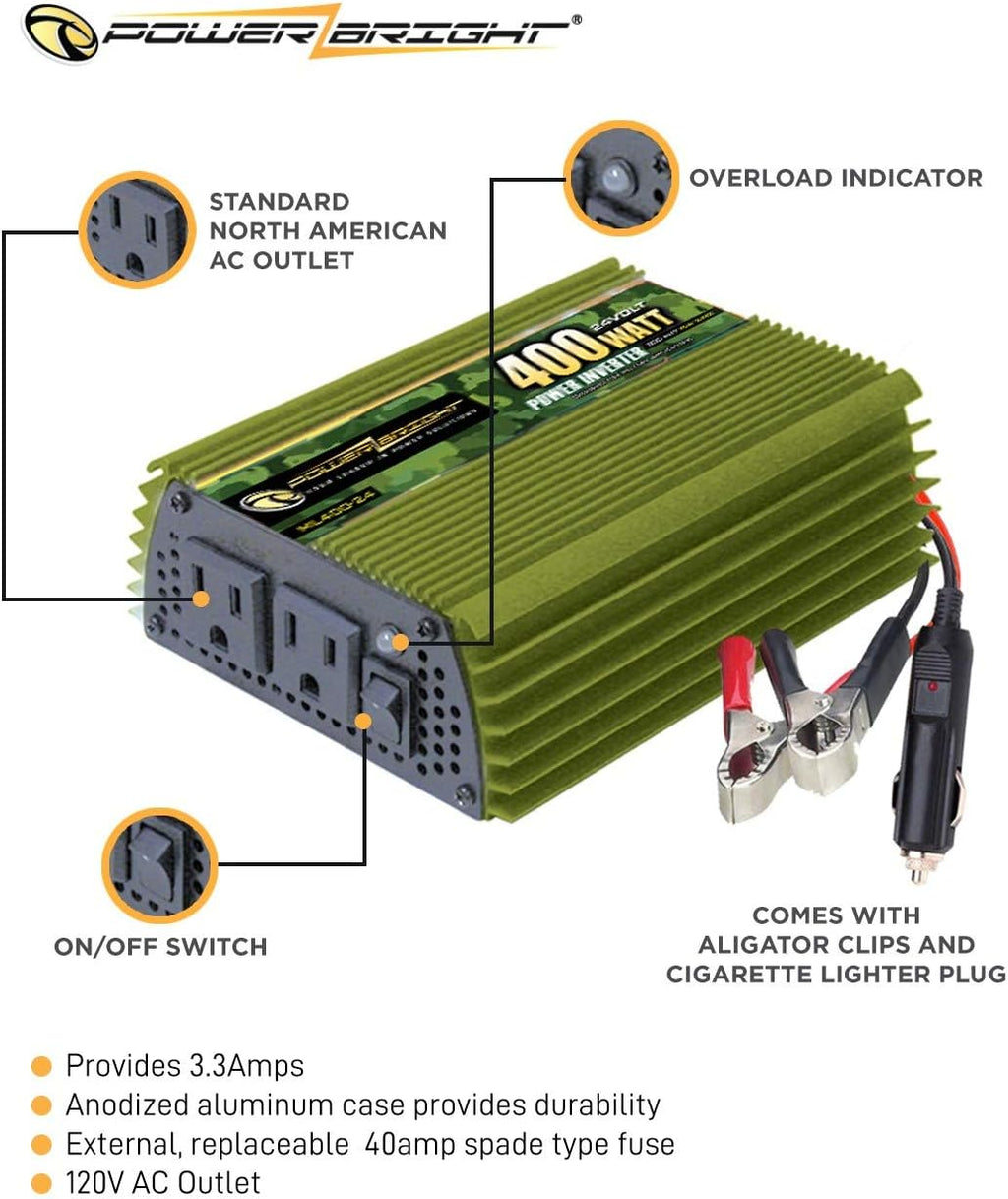 2300 Watt 24V Power Inverter with Dual 110V AC Outlets O3731