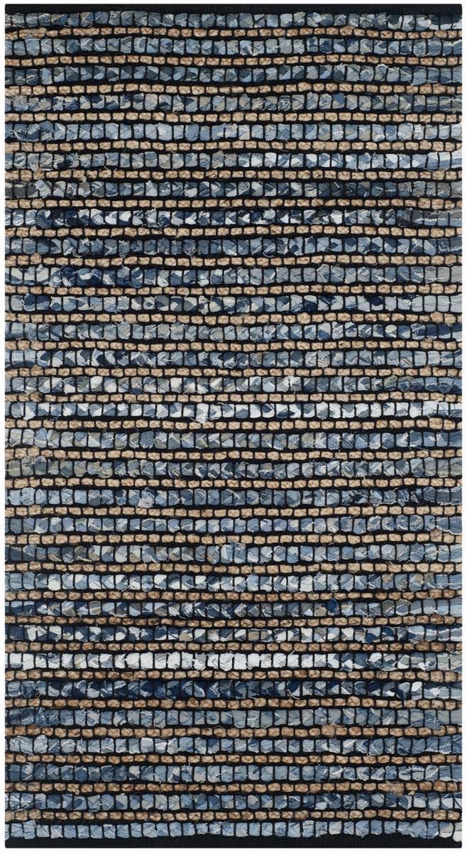 Blue Area Rug 2-ft 3-in x 4-ft I1372