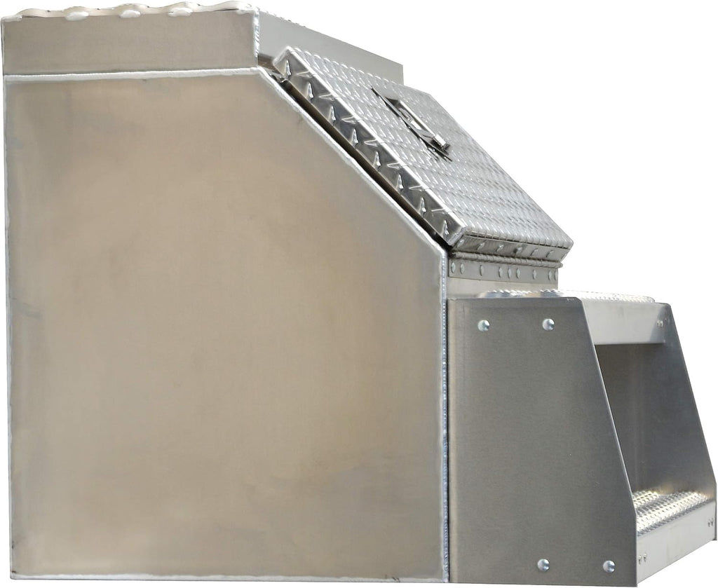 Heavy Duty Aluminum Semi Truck Side Storage Saddle Step Box Y3813
