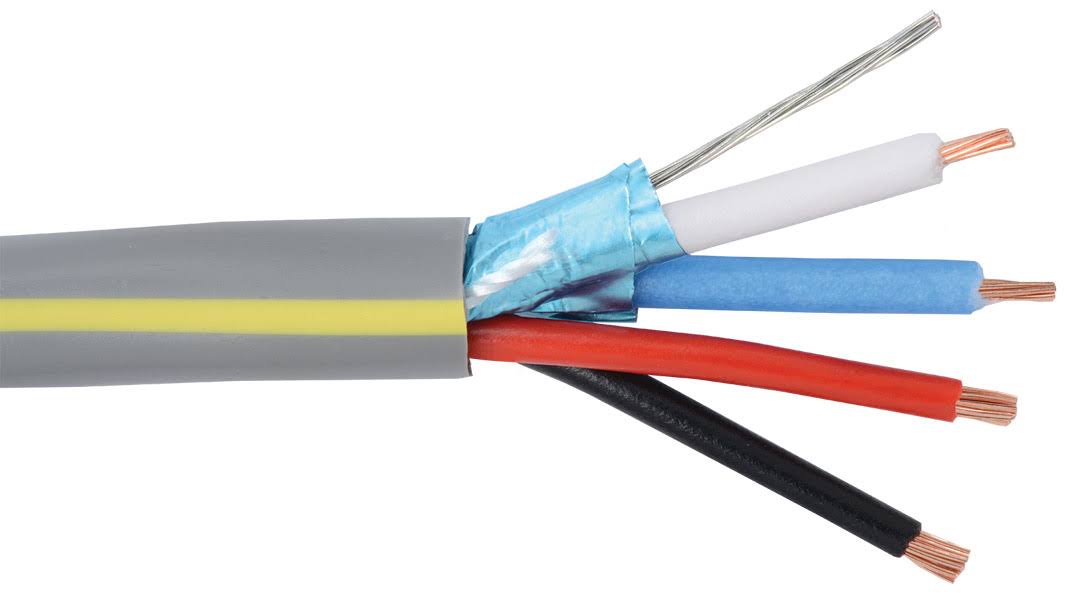 PVC Control Cable 22 AWG 1 Pair Shielded and 2 Cond. Composite - 1000 ft. N272717