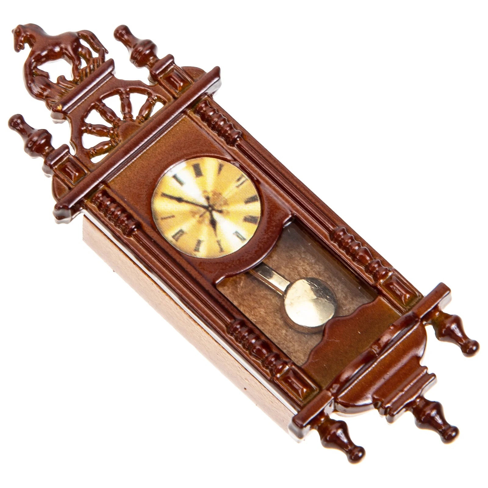 Metal Dollhouse Hanging Clock Toy Doll Furniture S131