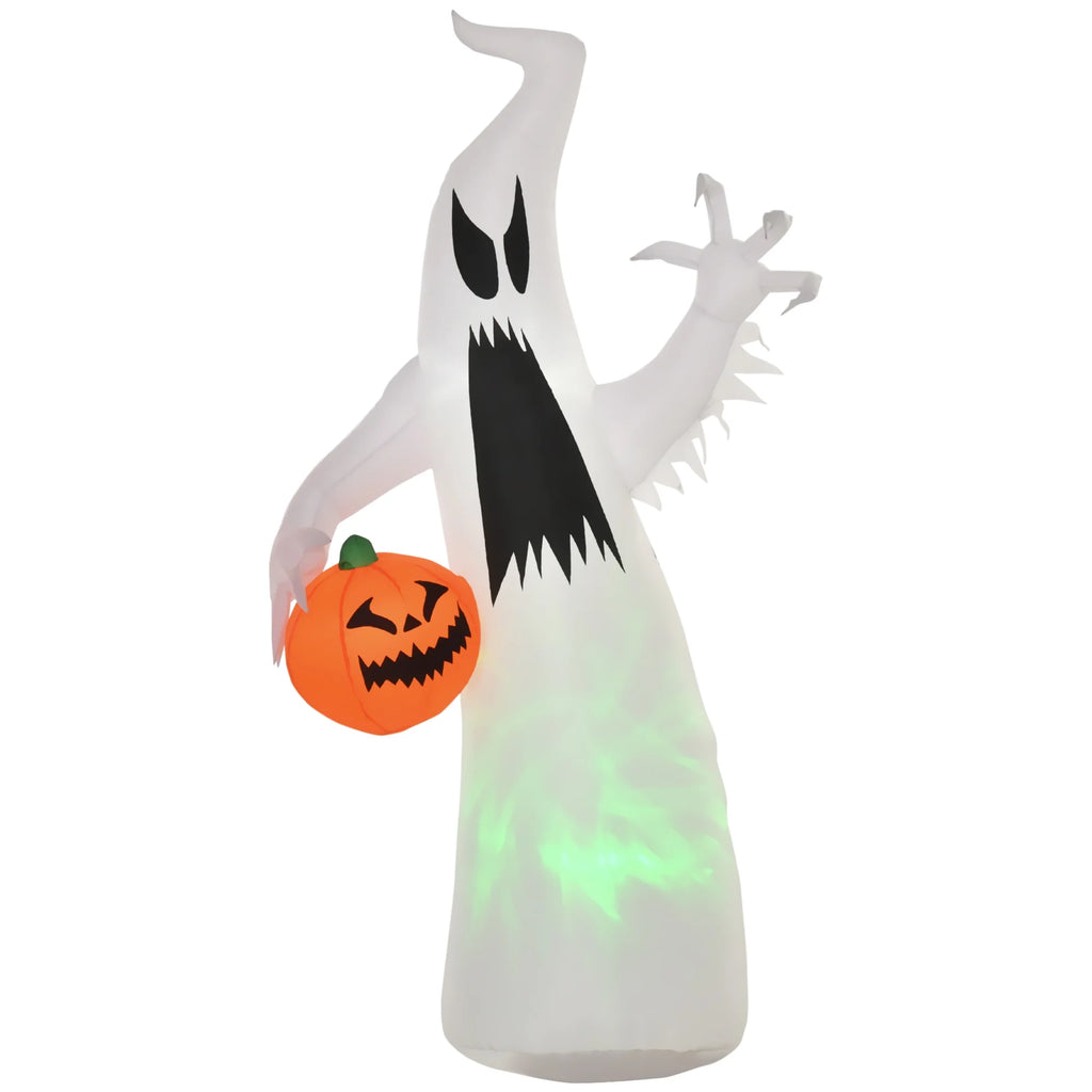 Halloween Inflatables Ghost with Pumpkin LED Yard Decor Z265