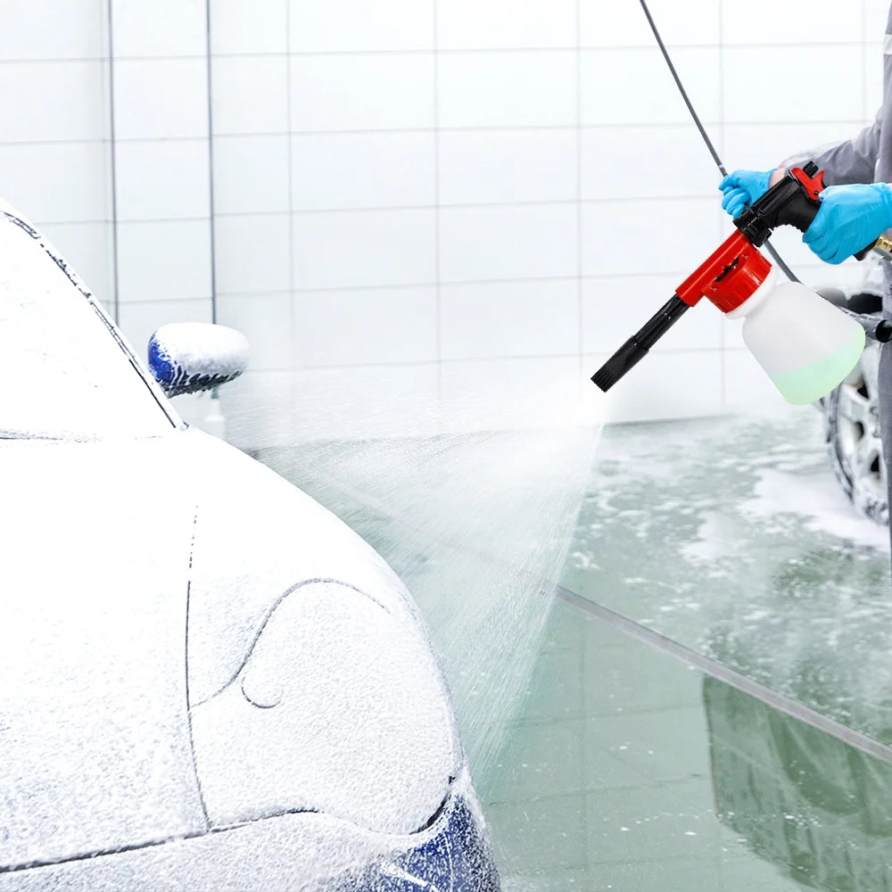 Foam Sprayer Nozzle Kit with 1 Liter Bottle Universal Connectors T6529