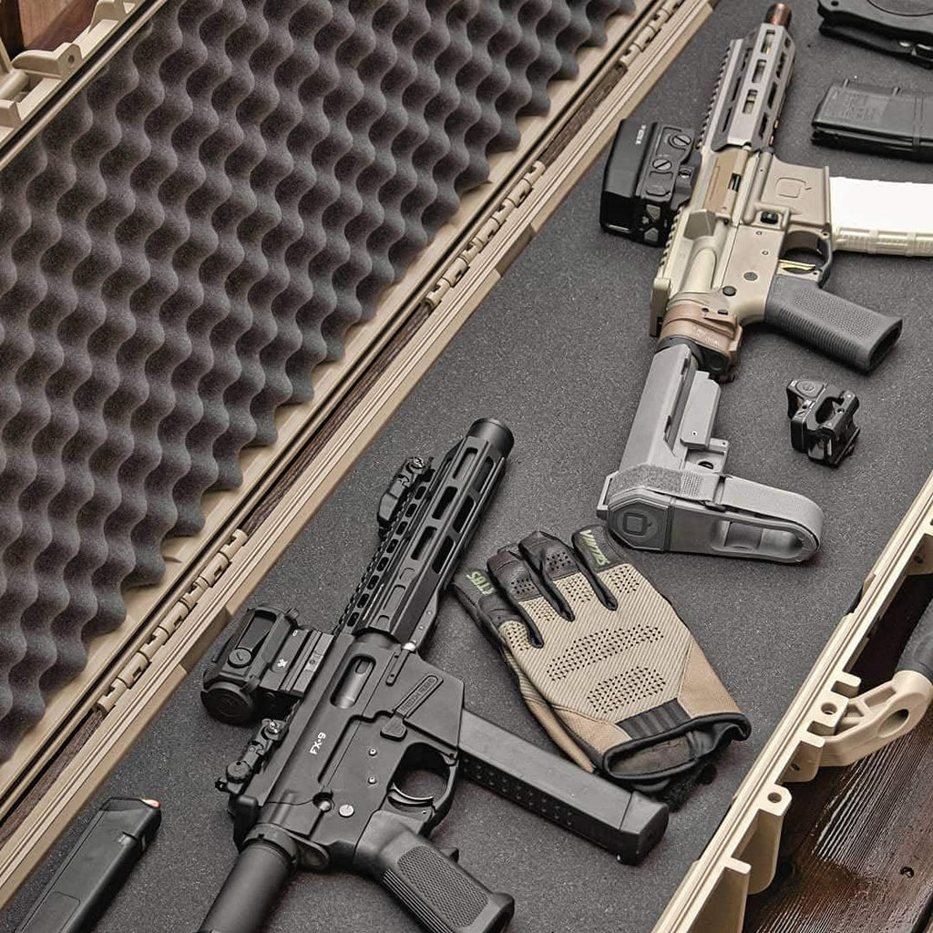 Black Tactical Rifle Case with Foam I553