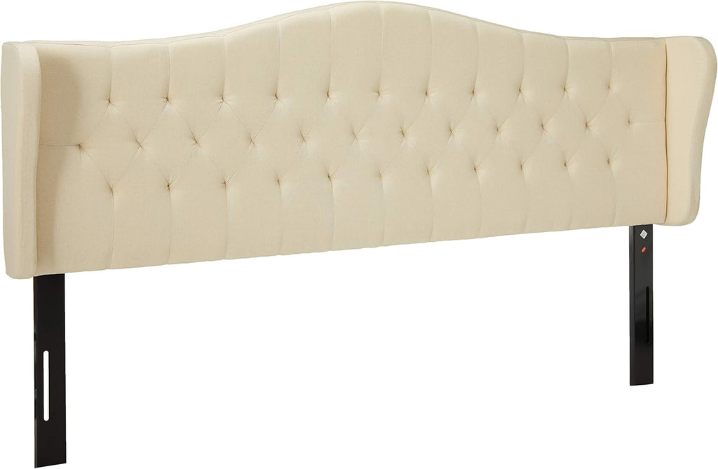 Beige Adjustable Fabric Headboard P66429