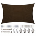 Brown Rectangle Sun Shade Sail S109823