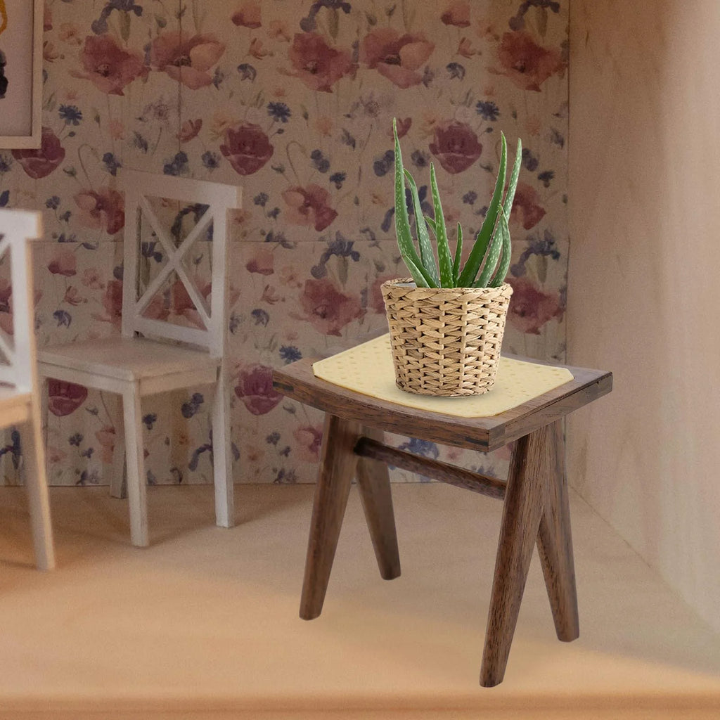 Black Walnut Dollhouse Miniature Dining Chairs J821