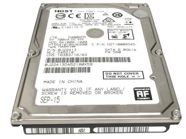 1TB 5400RPM SATA III 2.5x22 Laptop Hard Drive C8004