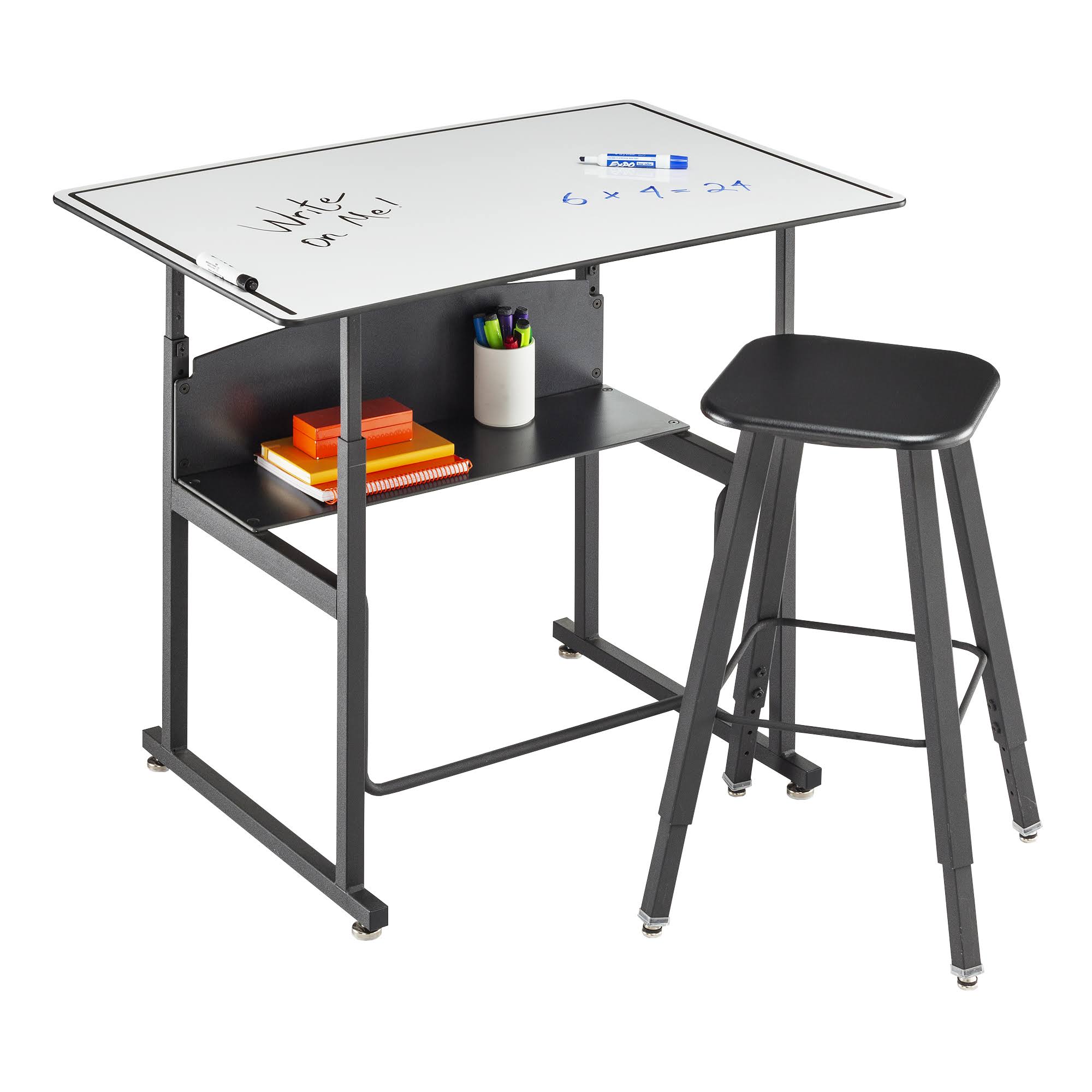 White Rectangular Stand-Up Table U3400