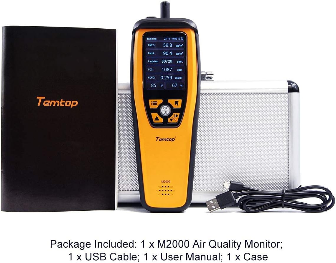 Air Quality Monitor CO2 Meter PM2.5 HCHO Temperature H404