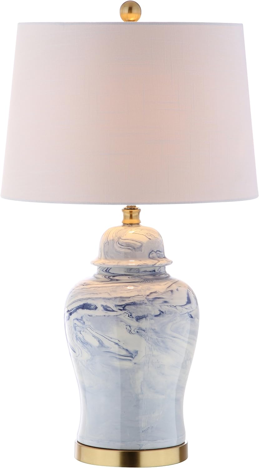 Blue/White Ceramic LED Table Lamp A38407