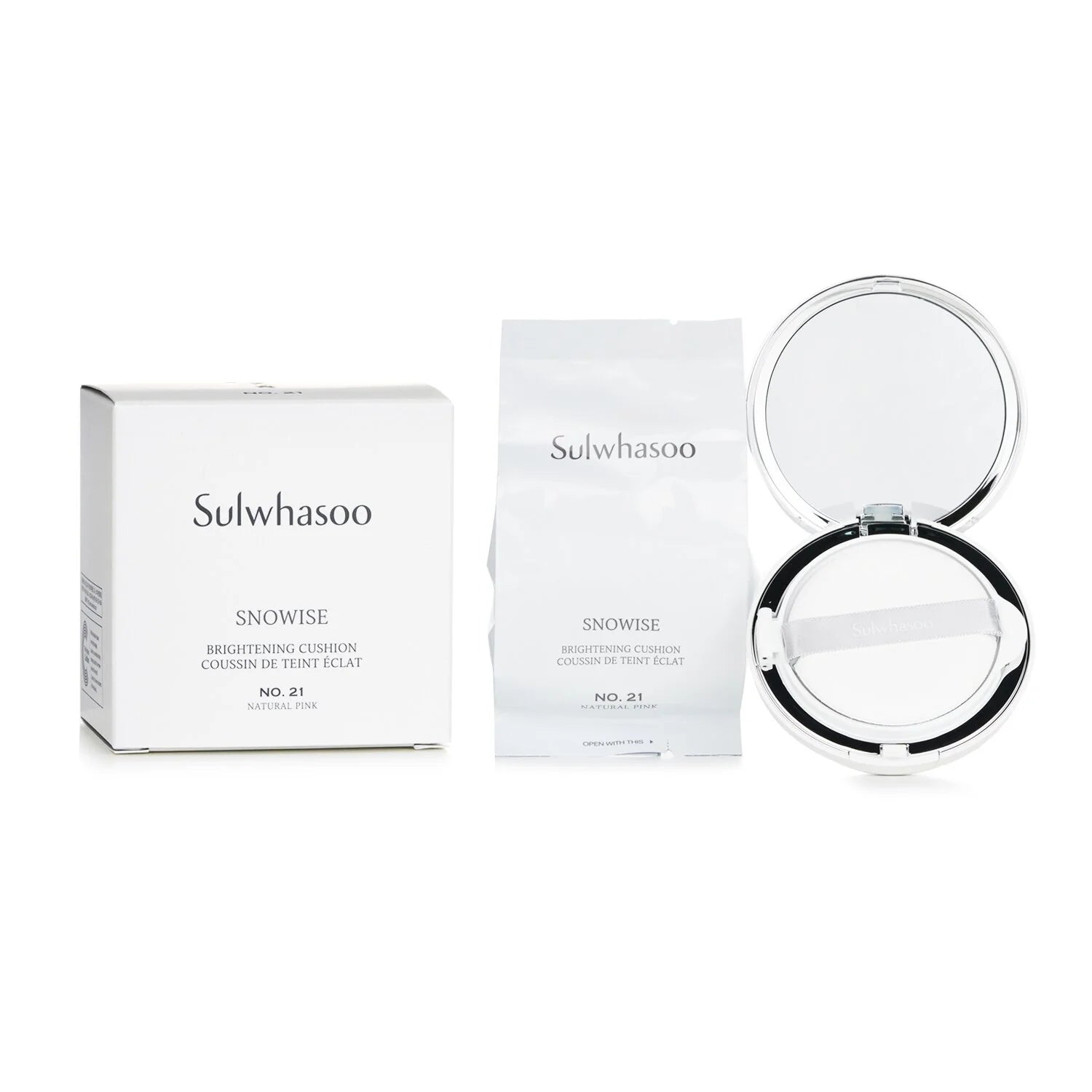 Snowise Brightening Cushion SPF50 No.21 Natural Pink 2x14g/0.49oz P4969