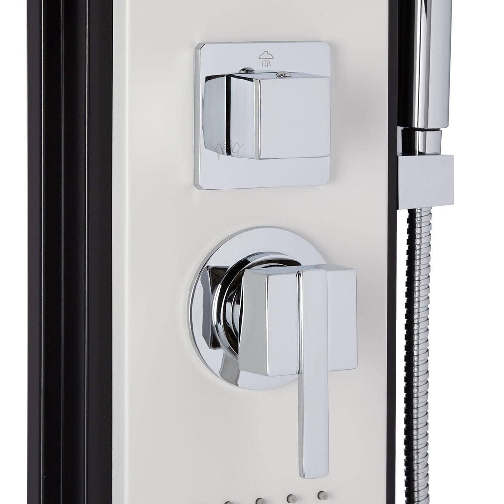 White Powder Coat Outdoor Shower Panel Z707