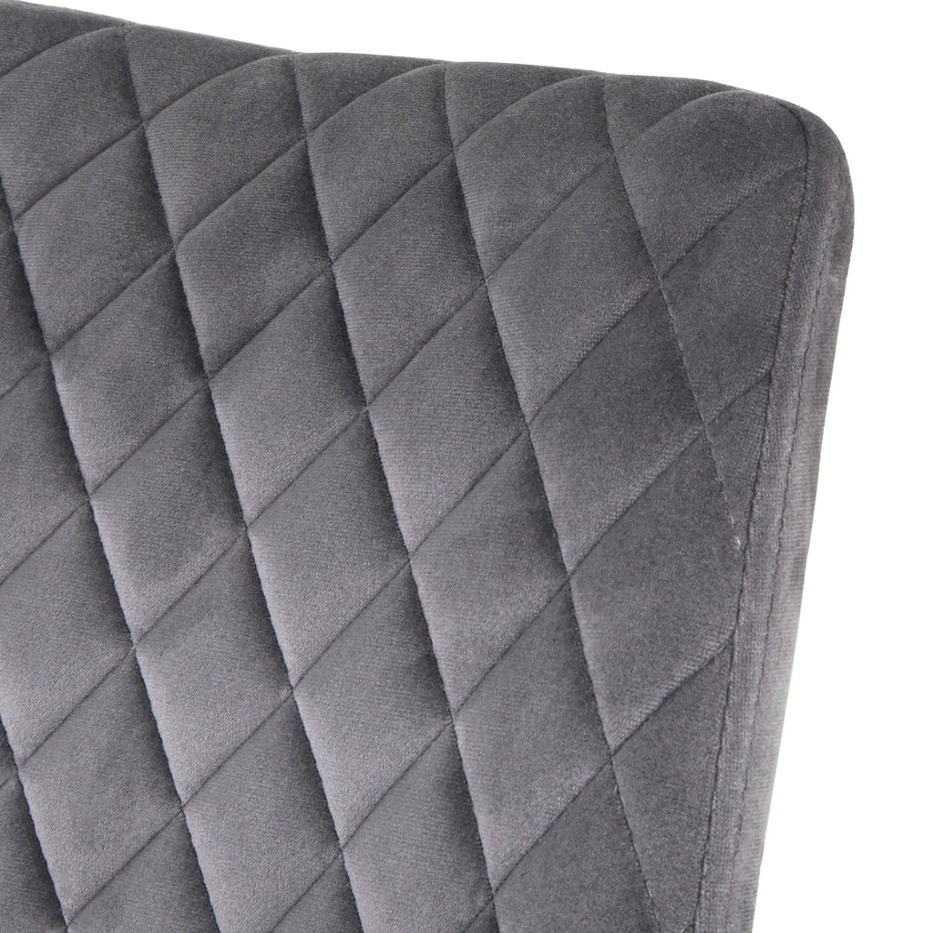 Gray Dining Chair Set of 2 D1079