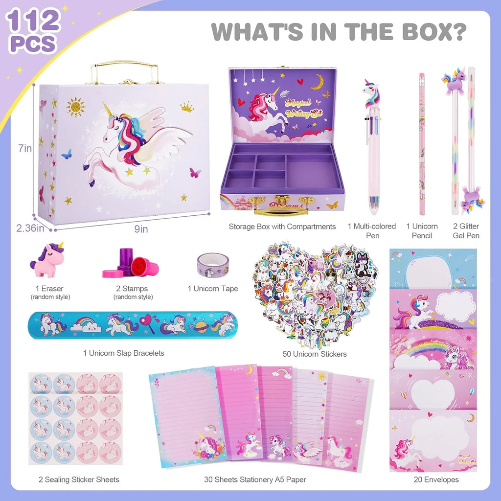 Unicorn Stationary Set with Storage Box C649017