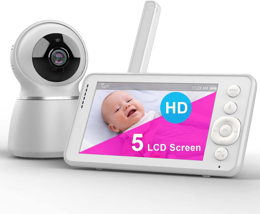 5 Inch LCD Video Baby Monitor with Camera and Audio U635772