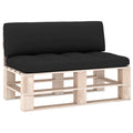 Black Pallet Sofa Cushions 2 pcs C3427