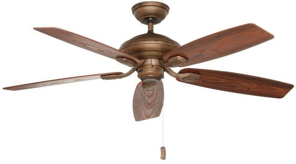 52x22 Ceiling Fan with Black Mahogany Blades Z895