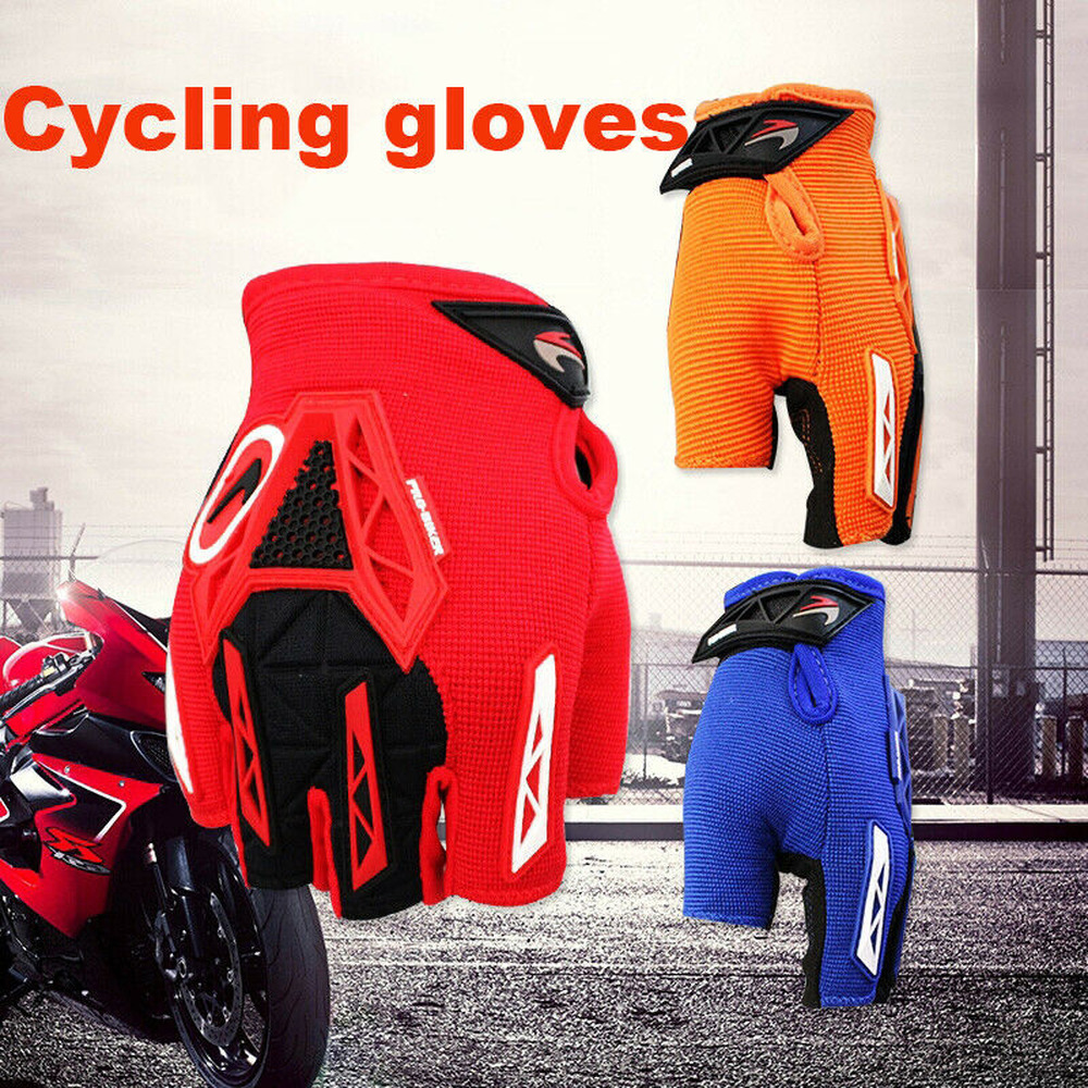 Motorcycle Half Finger Gloves Shockproof Bicycle P51218