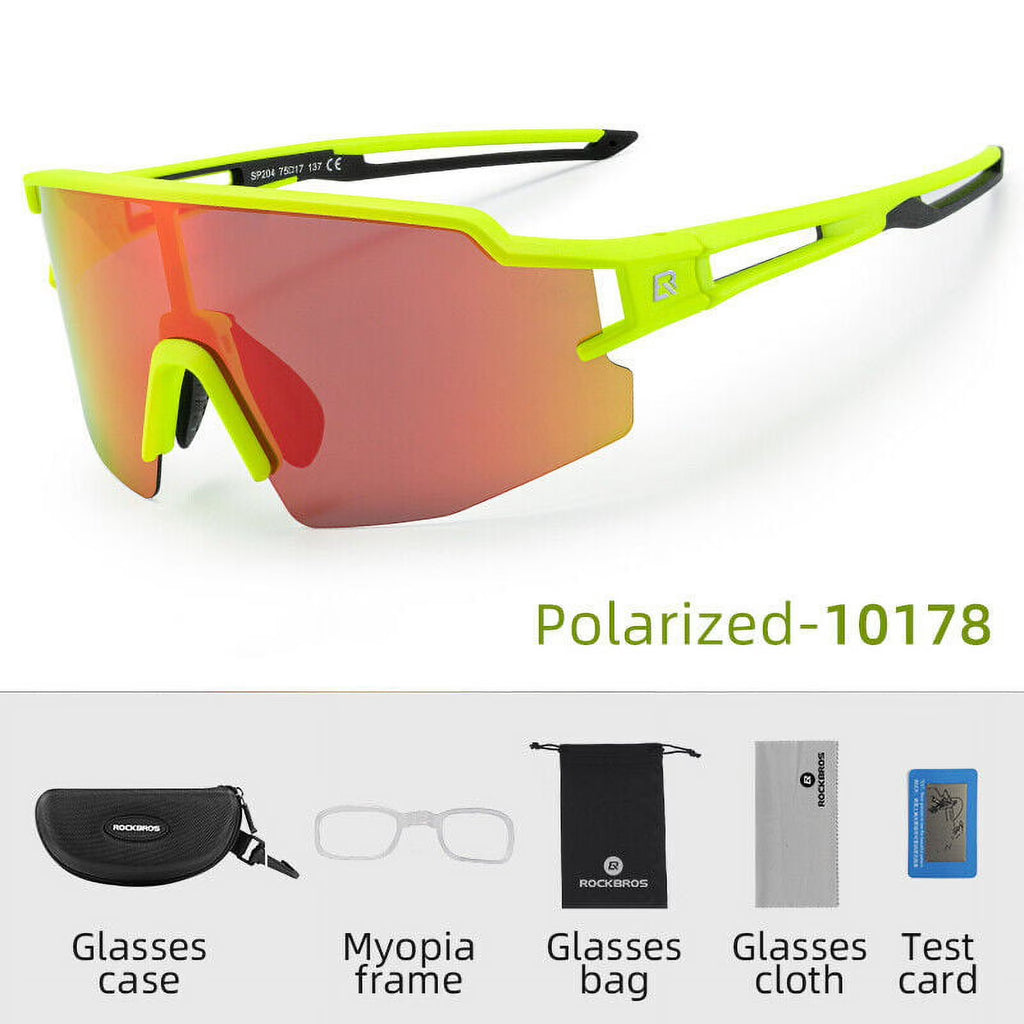 Polarized Half Frame Cycling Sunglasses with Myopia frame L697