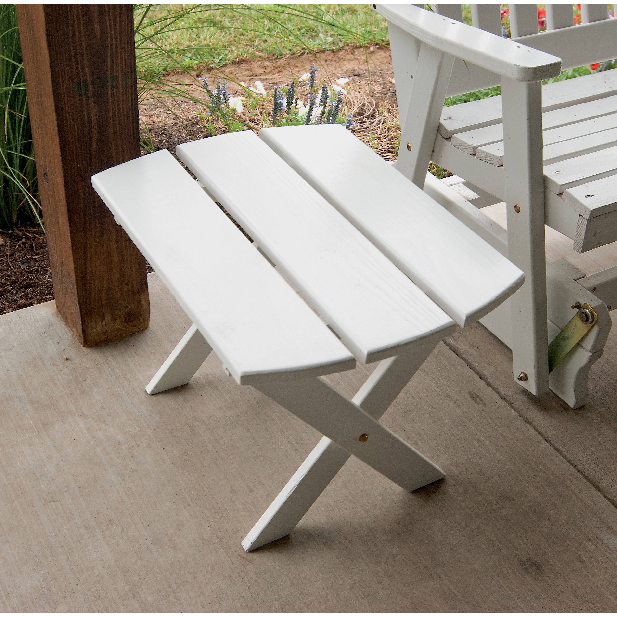 Pine Folding Oval End Table Y778920