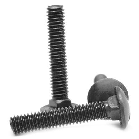 3/8 inch-16 x 1 3/4 inch Coarse Thread Grade 5 Carriage Bolt Medium Carbon Steel Black Oxide Pk 750 O570757