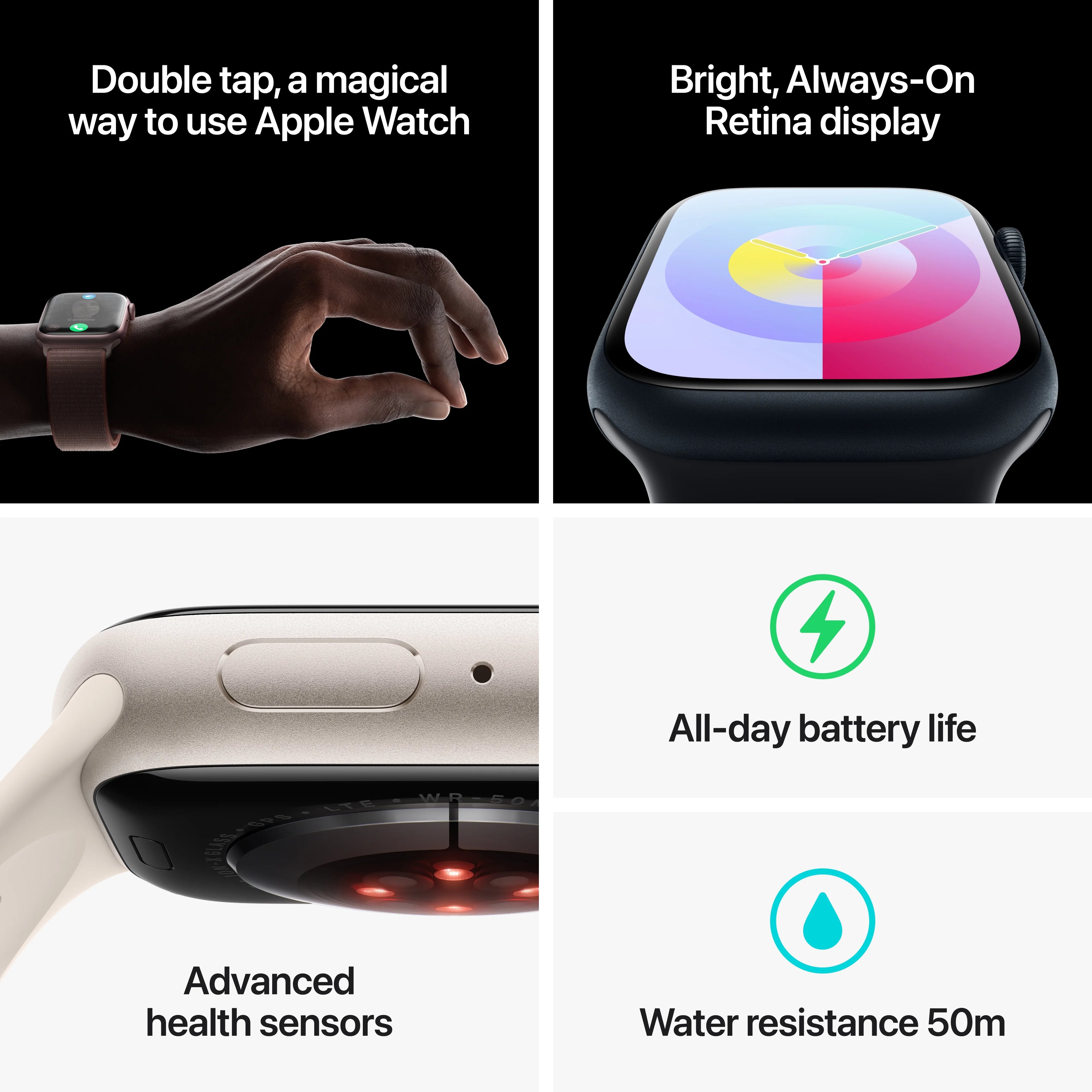 Silver Aluminum Case 45mm Sport Band Fitness Tracker E813