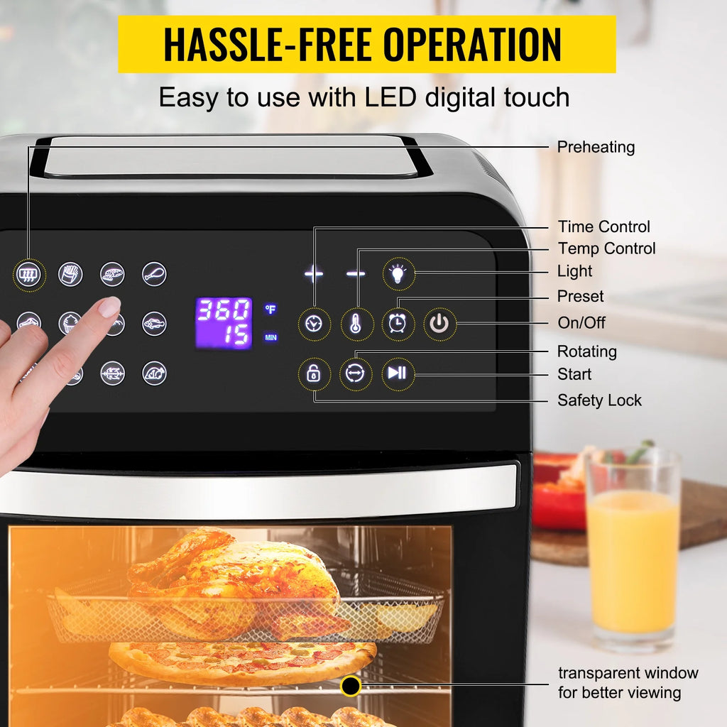 13QT 1700W Convection Toaster Pizza Oven Air Fryer A73437