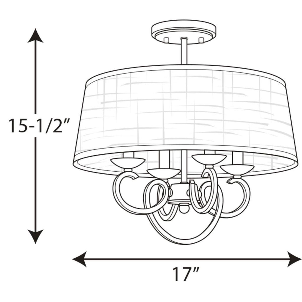 Semi-Flush Convertible Light W6099