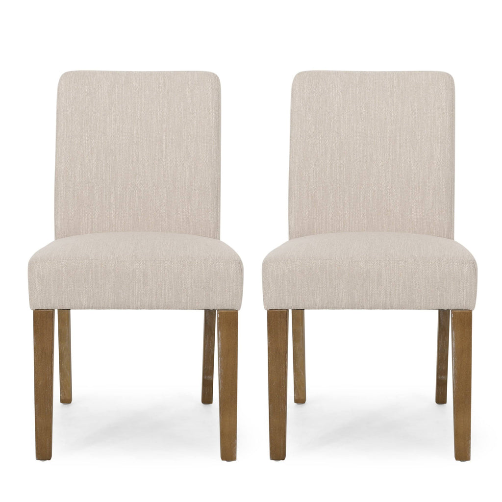 Dark Brown Upholstered Dining Chair, Set of 2 D27734