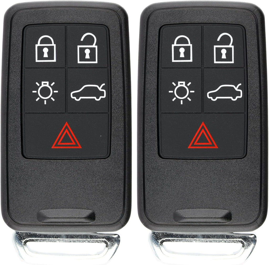 Keyless Entry Remote Control Car Key Fob Uncut Key Blade (Pack of 2) T26166