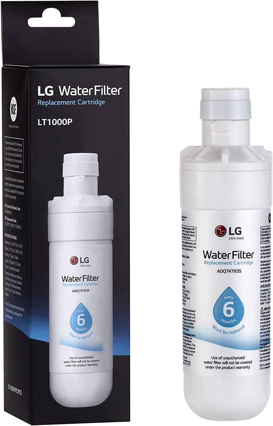 2 Pack White Replacement Refrigerator Water Filter R855658